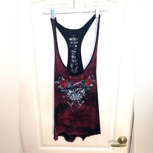 Rebel Saints  Tank Top Size Large Punk Gothic